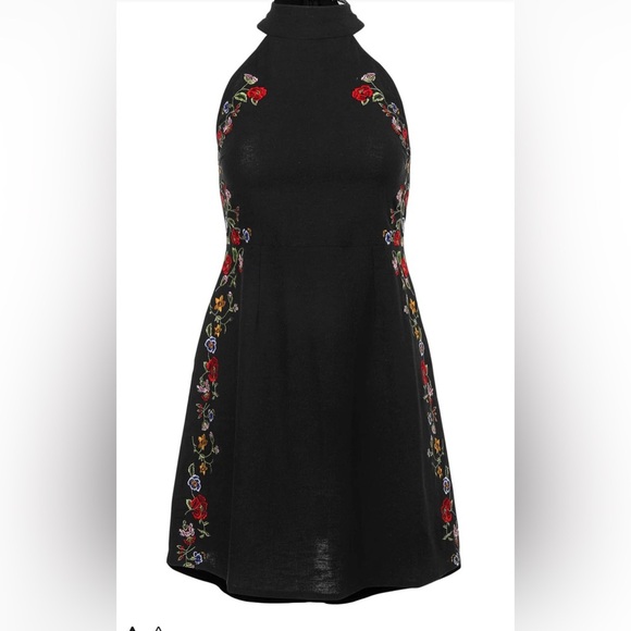 Cotton Linen Floral Dress - Picture 6 of 14